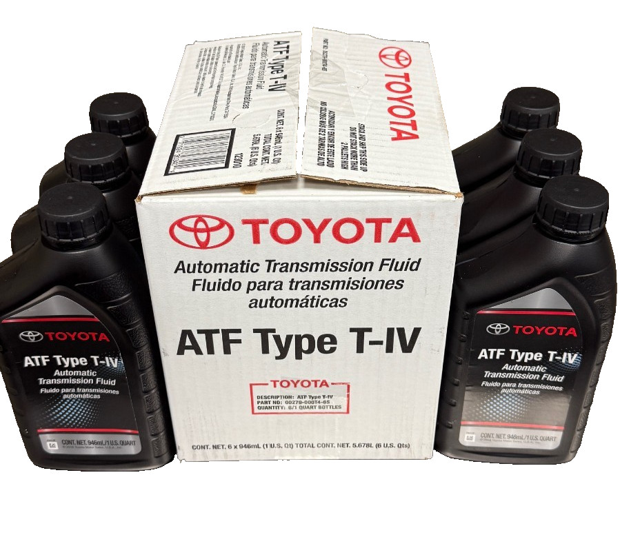 LEXUS/TOYOTA  TRANSMISSION FLUID ATF TYPE T-IV 6QTS IN A CASE 00279-000T4-01