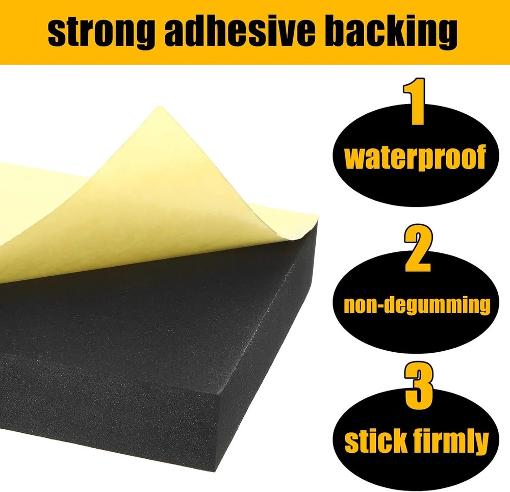 Frienda 8 Pcs Adhesive Foam Padding Sheets with Adhesive Closed Cell Backing Sel