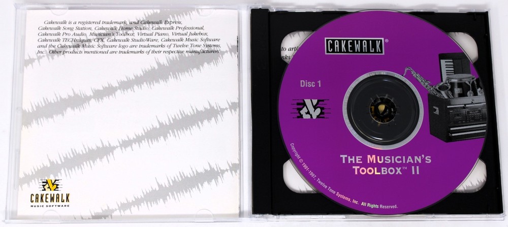 Cakewalk Musicians Toolbox II Loops/Sample/Sound Library/Sampling Double CD