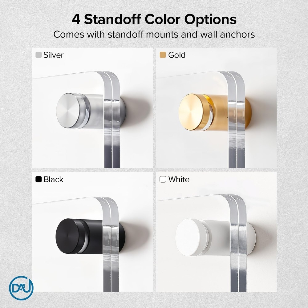 Acrylic Floating Frames Gold Standoffs(single) 11" x 14" Clear Acrylic Frames...