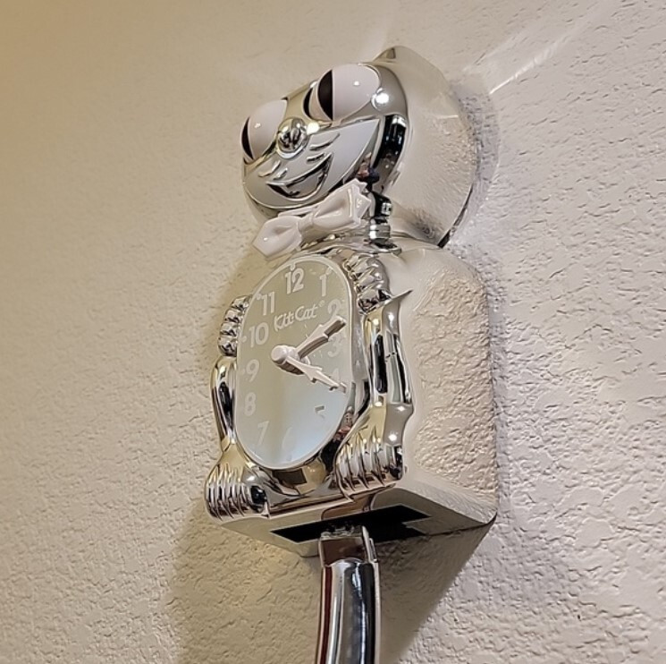 Millennium Kit-Cat Klock Rarest Kit Cat clock Chrome