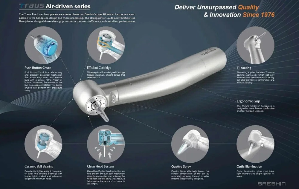 SAESHIN TRAUS CAB20ND M4 NON-OPTIC HANDPIECE (Direct Connect Type)