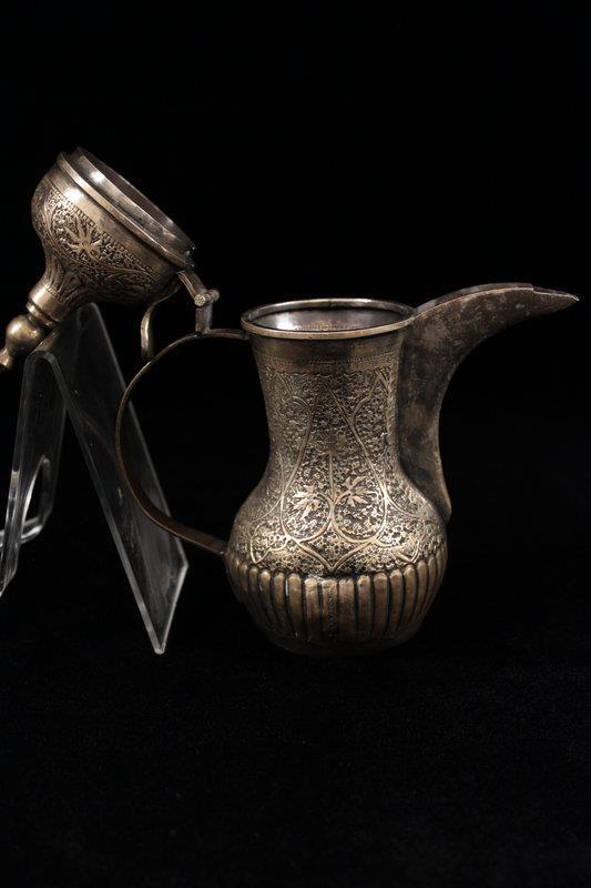 Indian Hand Crafted Repousse Silver Tea Pot/Vessel.