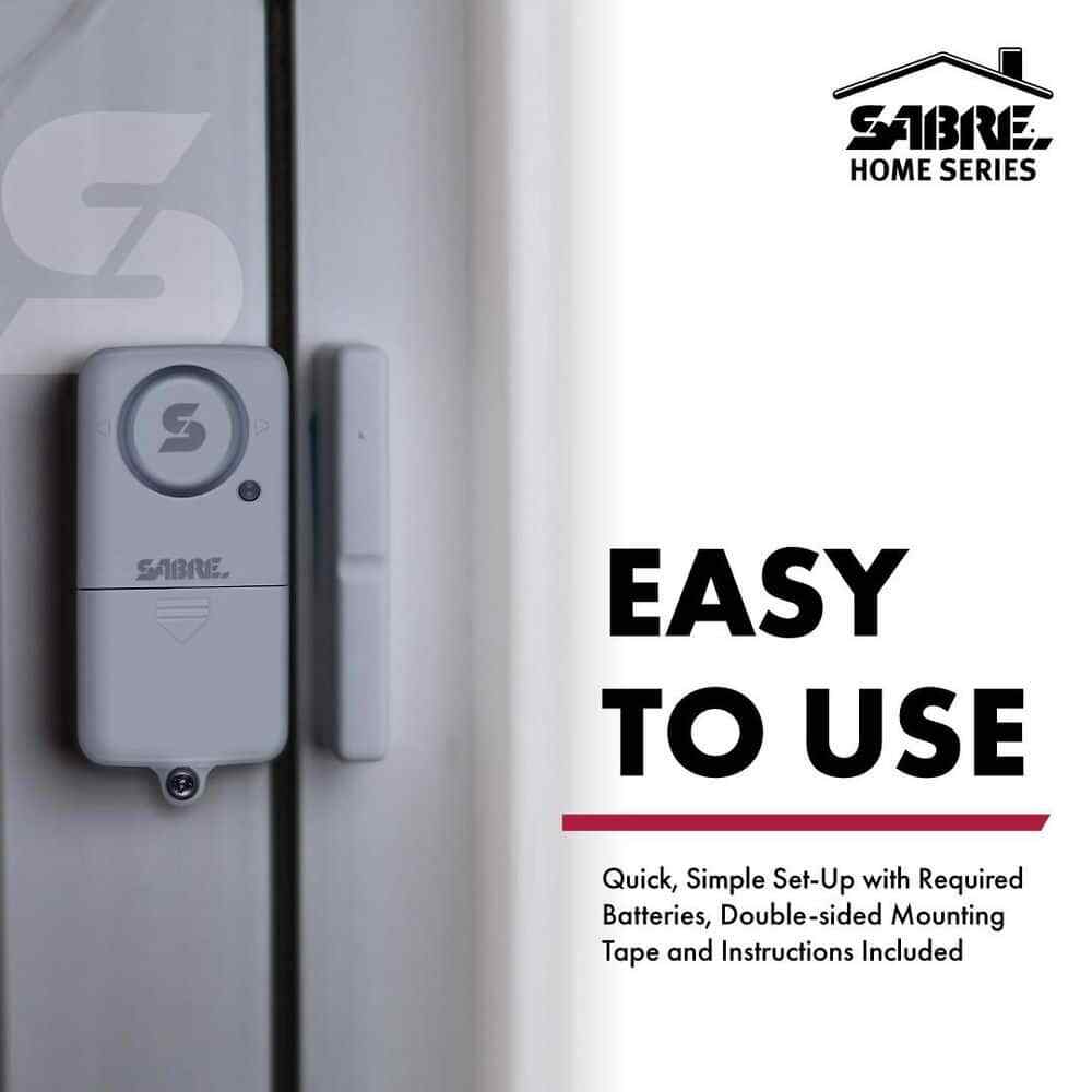 SABRE Wireless Home Security Door or Window Alarm, 2-Pack
