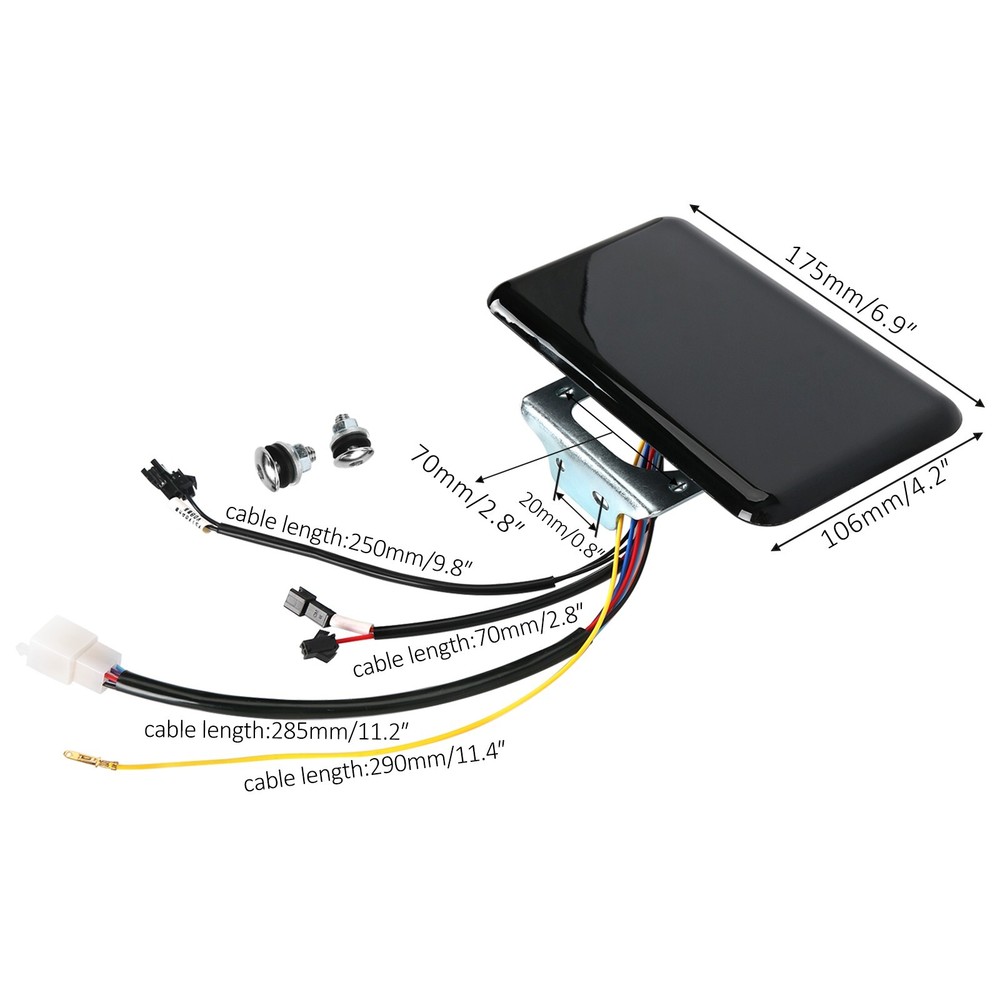 48V-72V LCD Display Meter Control Panel Digital Speedometer For E-Bike Scooter