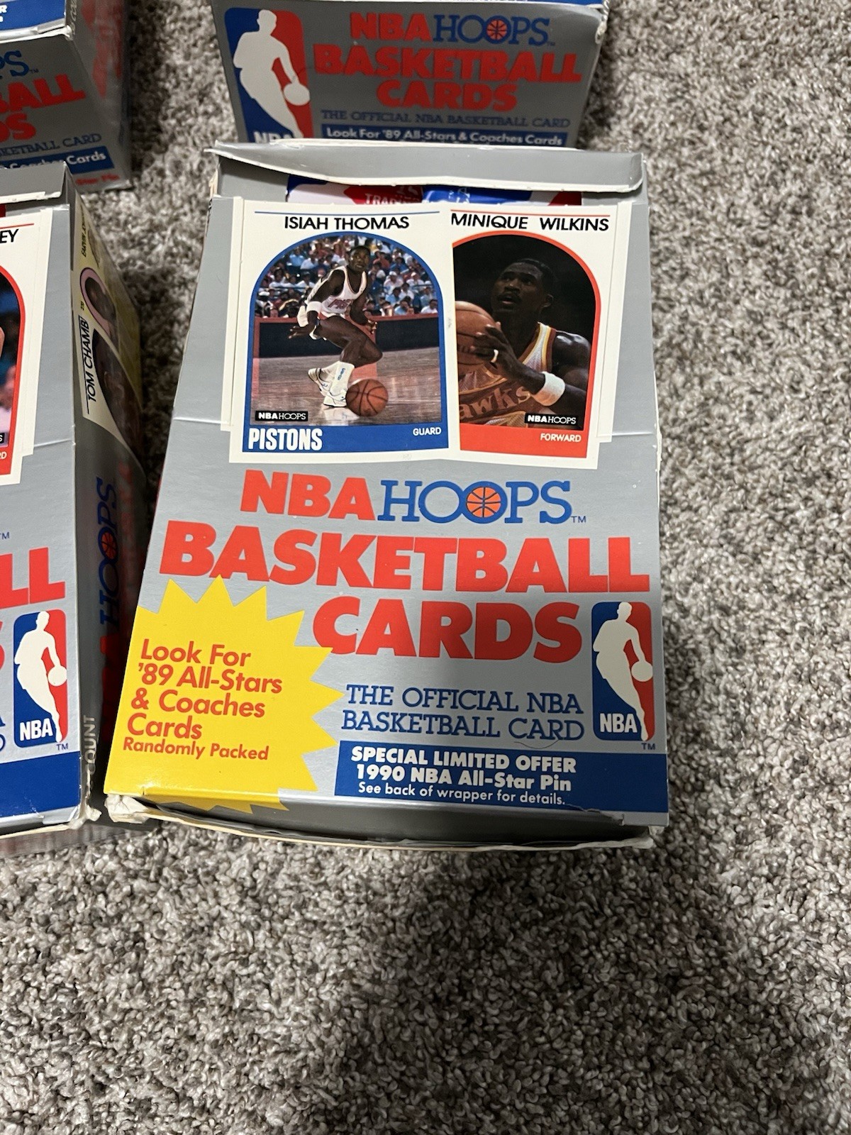 1 Box (2nd layer) FASC 1989 Series 1 NBA HOOPS 36 sealed packs (Jordan cover)
