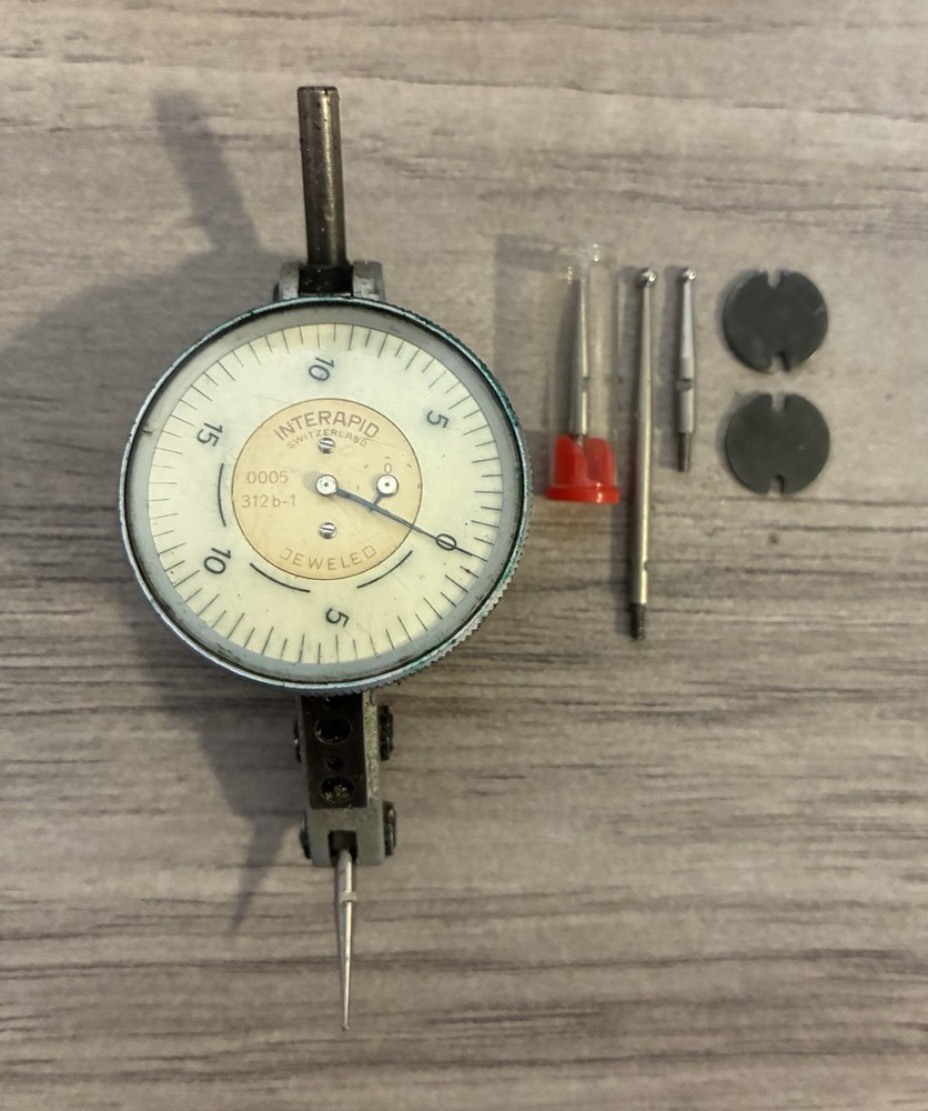 INTERAPID DIAL INDICATOR .0005" GRADS NO. 312B-1 + CASE