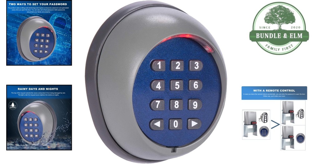 Touch-Controlled Gate Keypad with 1- - Superior Security Design