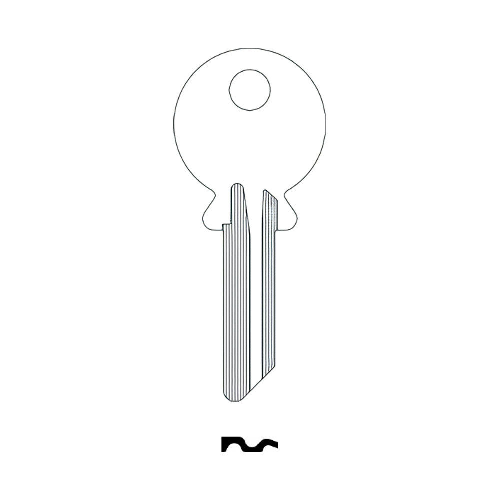 AB62E Key Blank Nickel