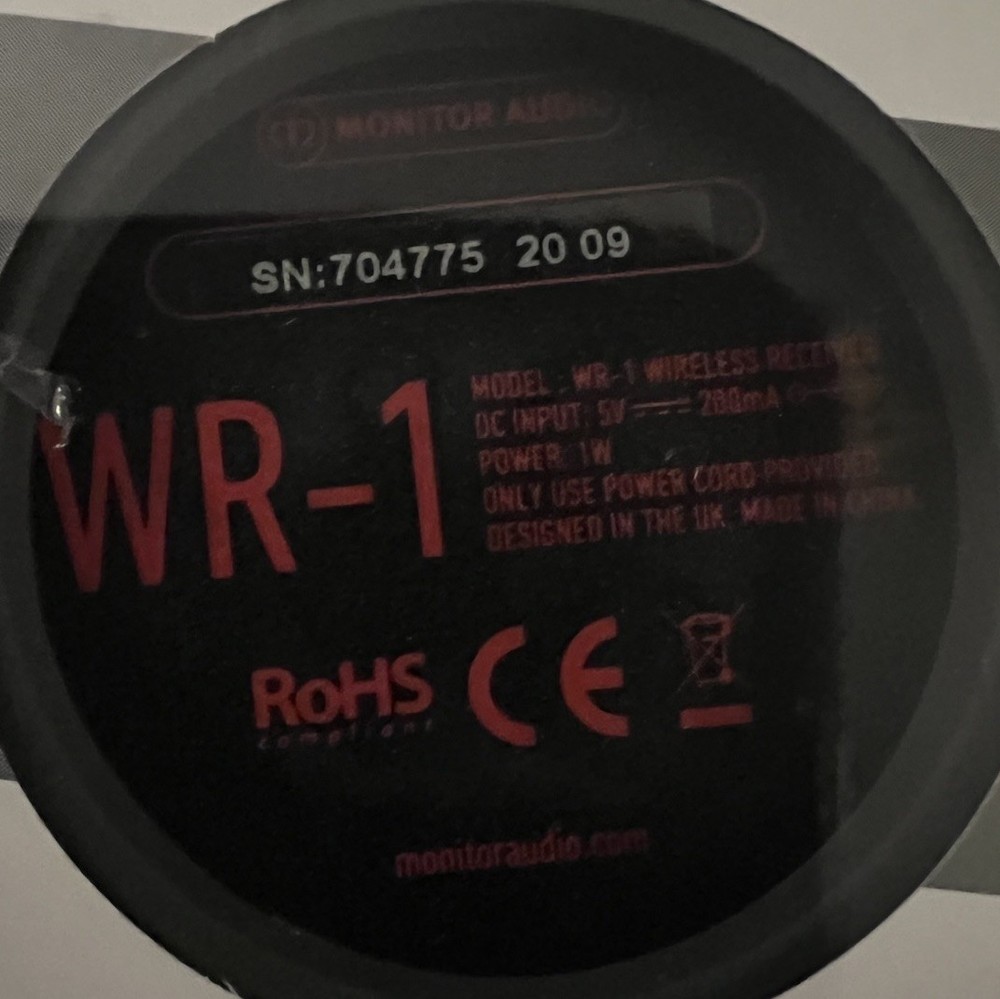 Monitor Audio Wireless Receiver WR-1 Brand New