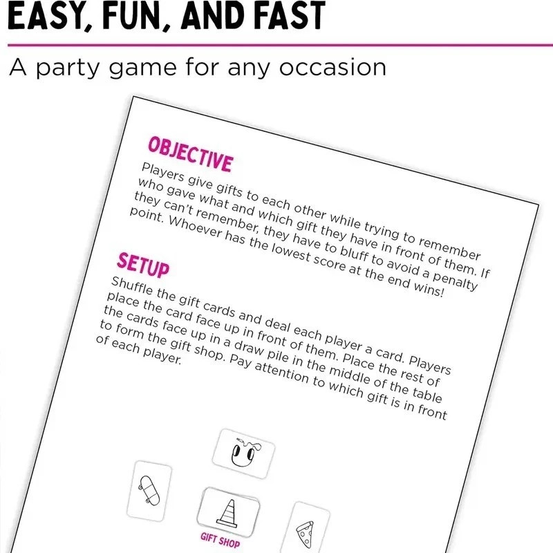 That'S Not a Hat - Fun Bluffing & Memory Party Game for All Ages Components