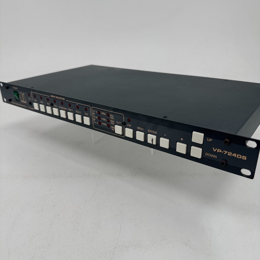 Kramer Model VP-724DS HQV Presentation Switcher/Scaler Black Rack Mount