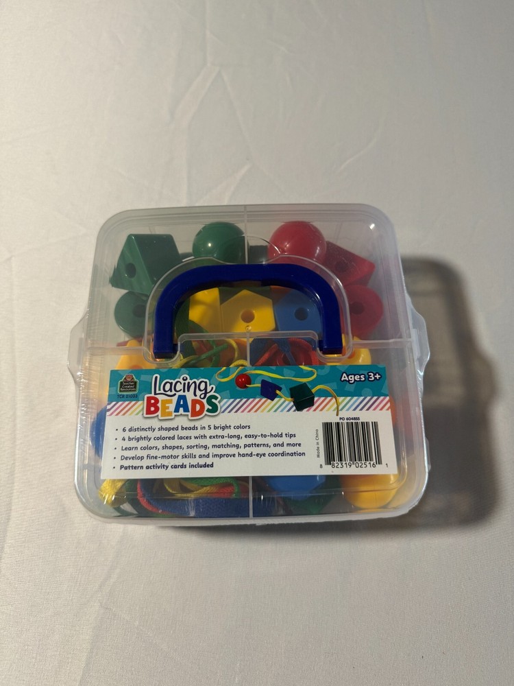 Teacher Created Resources Lacing Beads (39 Pieces)