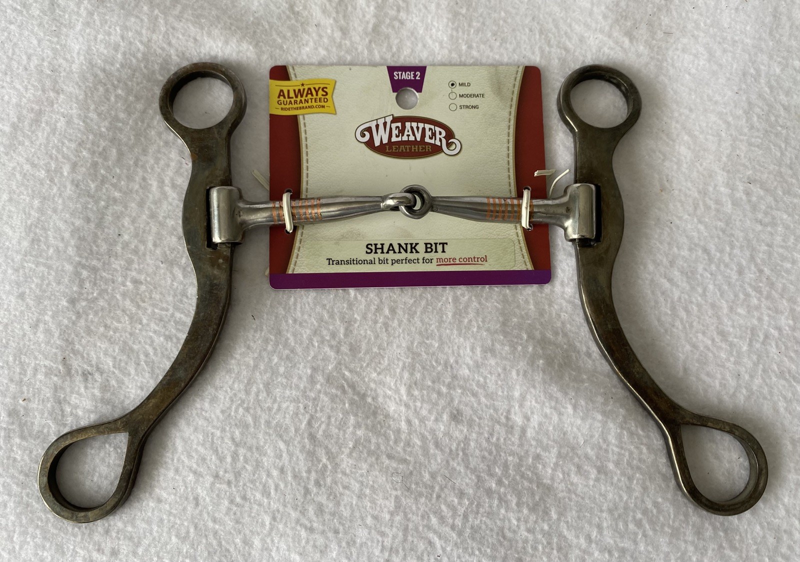 NEW Weaver Silver Mounted Pro Shank Series Heavy Steel Snaffle Bit~SHOW~RANCH