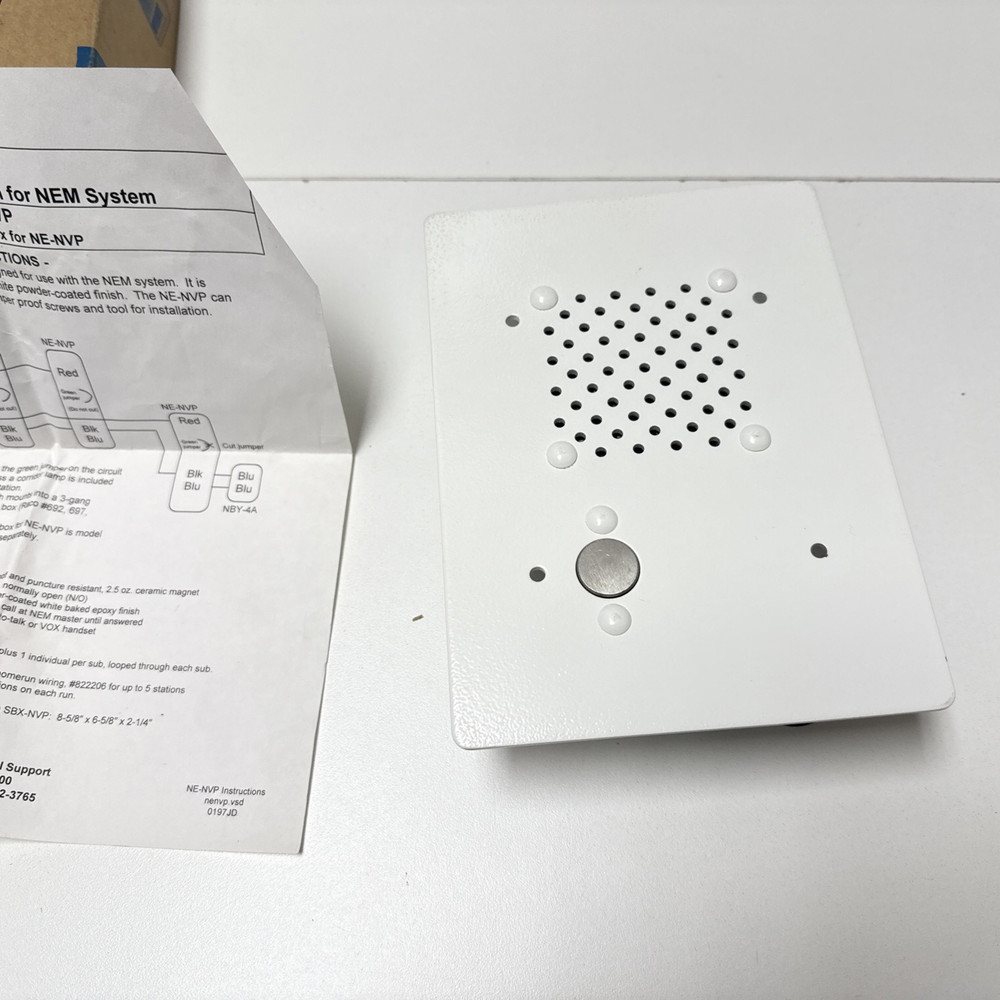 AIPHONE NE-NVP Vandal Proof Sub Station for NEM System