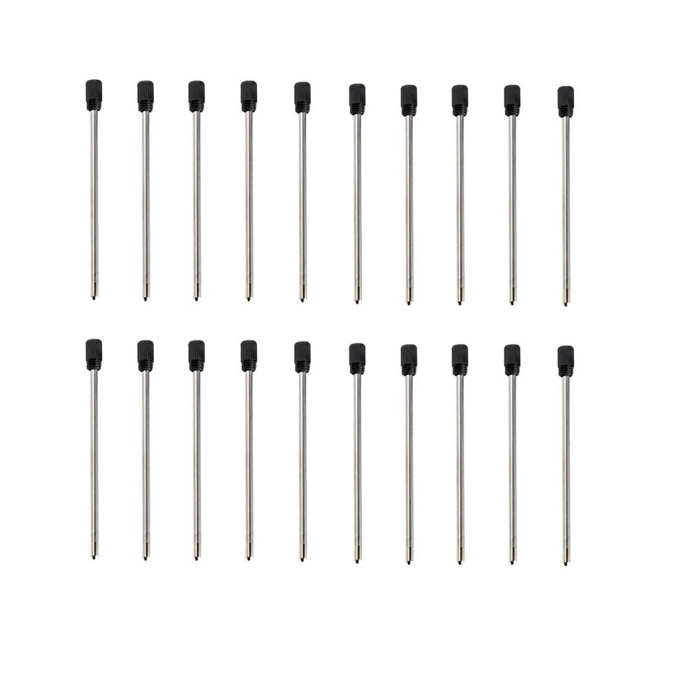 20 Pack 2.75 Inch Replaceable Ballpoint Pen Ink Refills, Refills, Medium Poin...