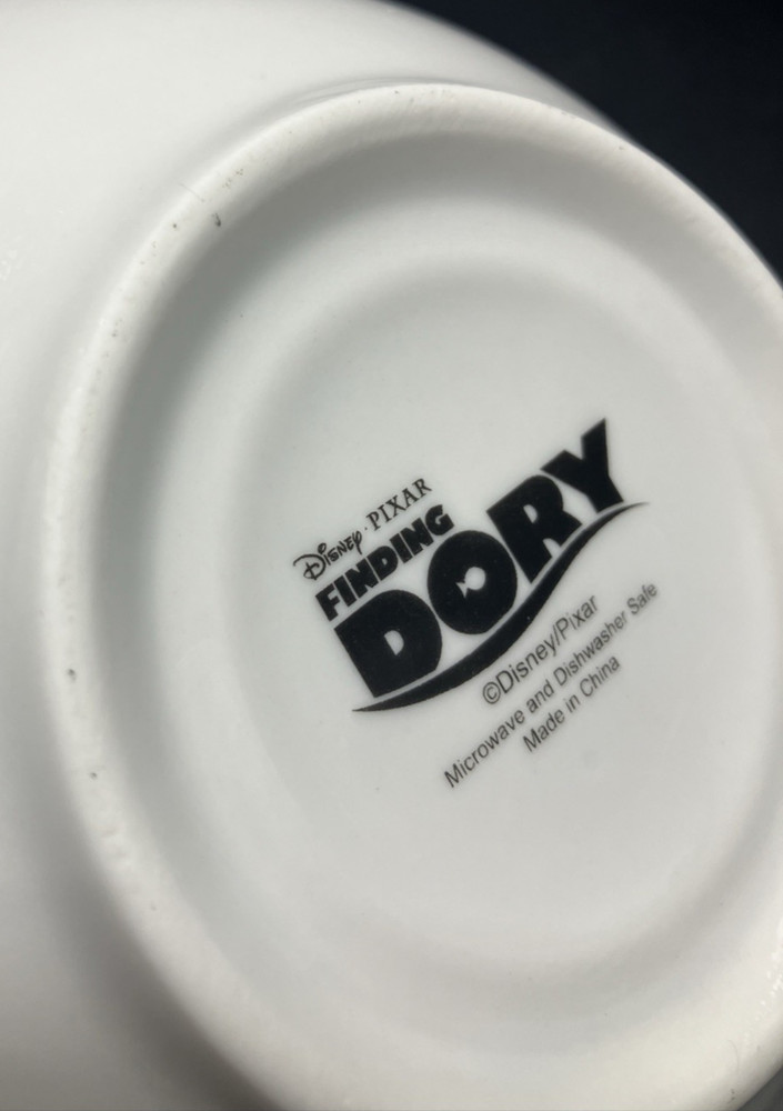 Disney 3 Piece Finding Dory Ceramic Dinnerware Set, Multicolor Plate, Bowl, Mug