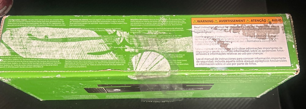 Xbox One Kinect Sensor Bar Black 1520 Complete In Original Box