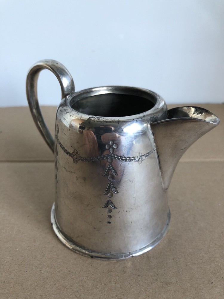 Vintage Silver Milk Jug Cream Table Jug EPBM