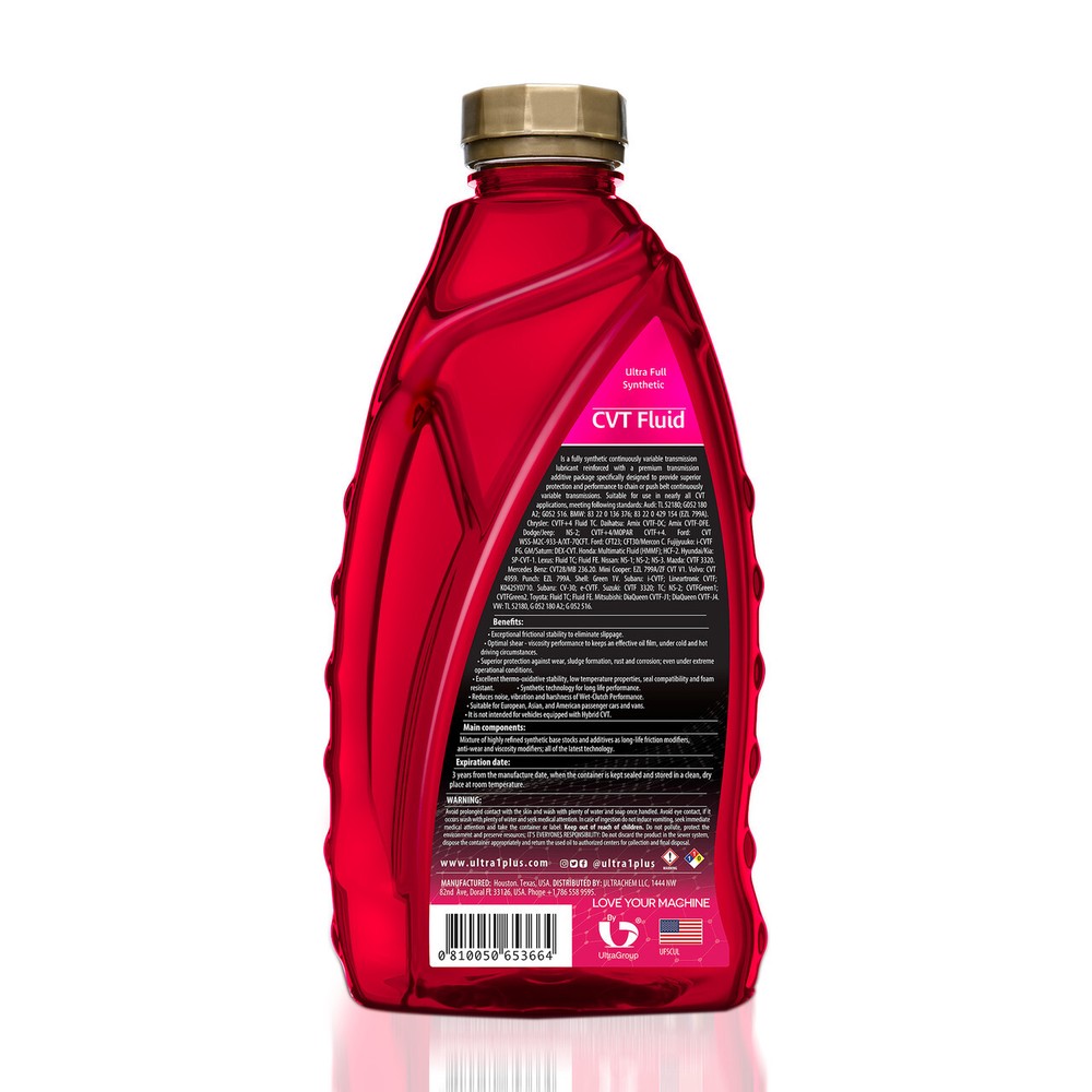 Ultra1Plus CVT Continuously Variable Transmissions Full Synthetic Fluid (Quart)