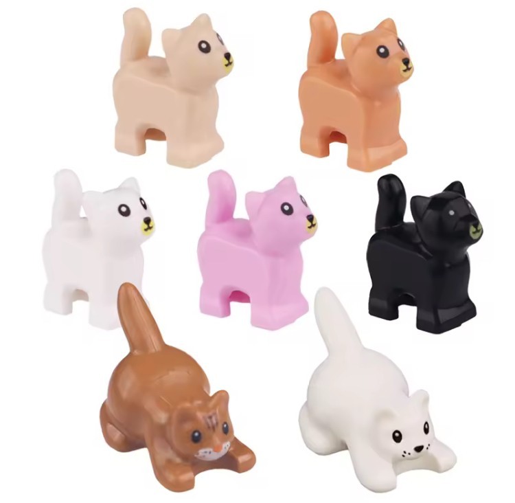 MOC Cat 5 Pack - Black, White, Pink, Kitten - BUNDLE AND SAVE!