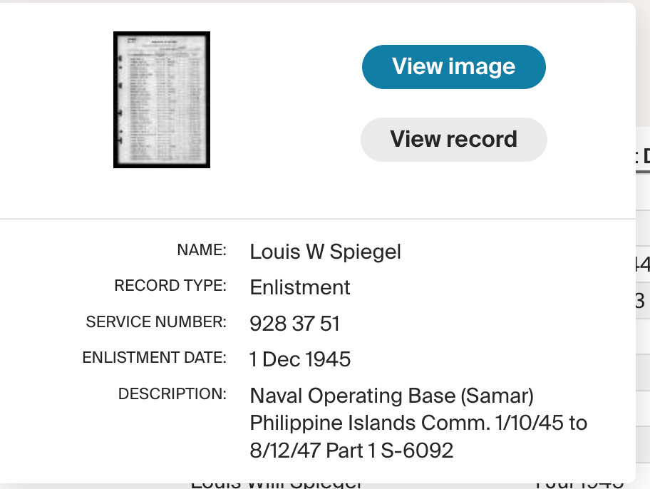 Original WWII US Navy Dog Tag Operating Base Samar Philippines 1945 CA6