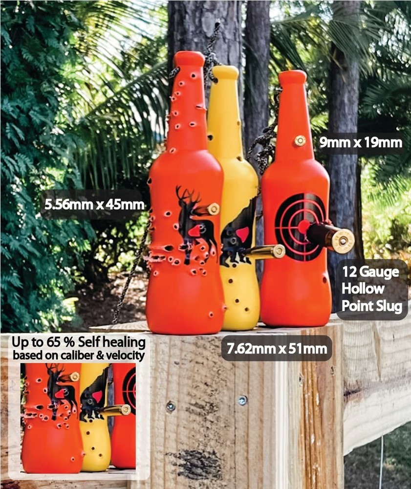 Bottle OPS Reactive Shooting Medium, Hunters Green, Orange, Yellow