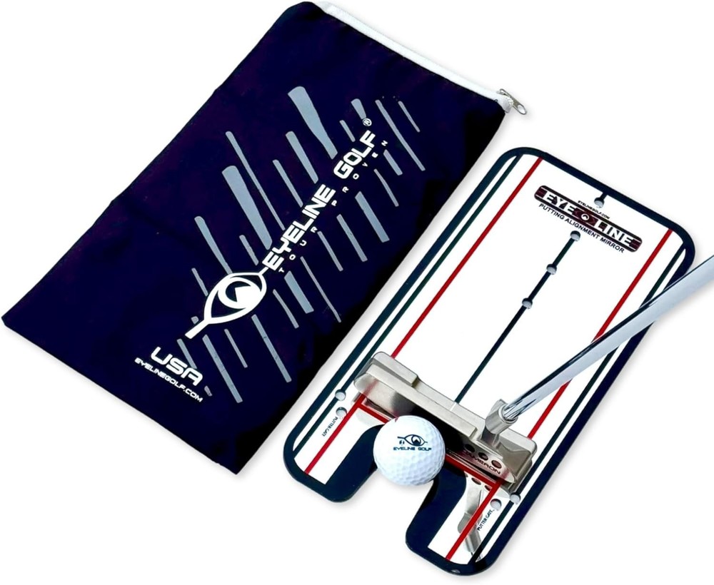 Portable Golf Training Mirror - Achieve Perfect Putting with Adjustable Gates