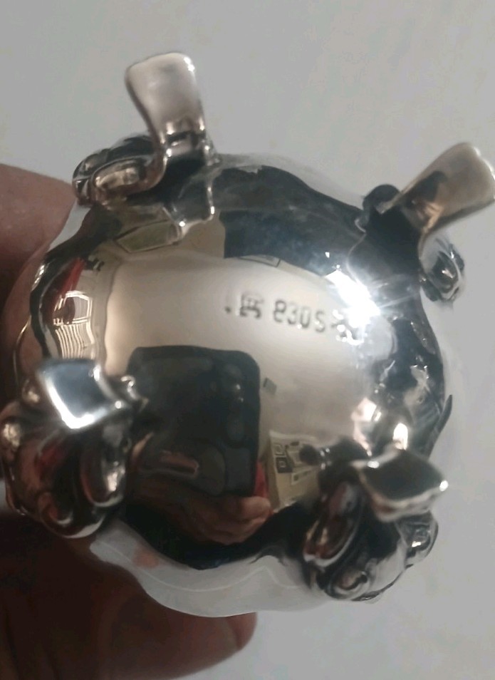 Vintage German 830 Silver Pair of Shakers Signed Deyhle Gebruder