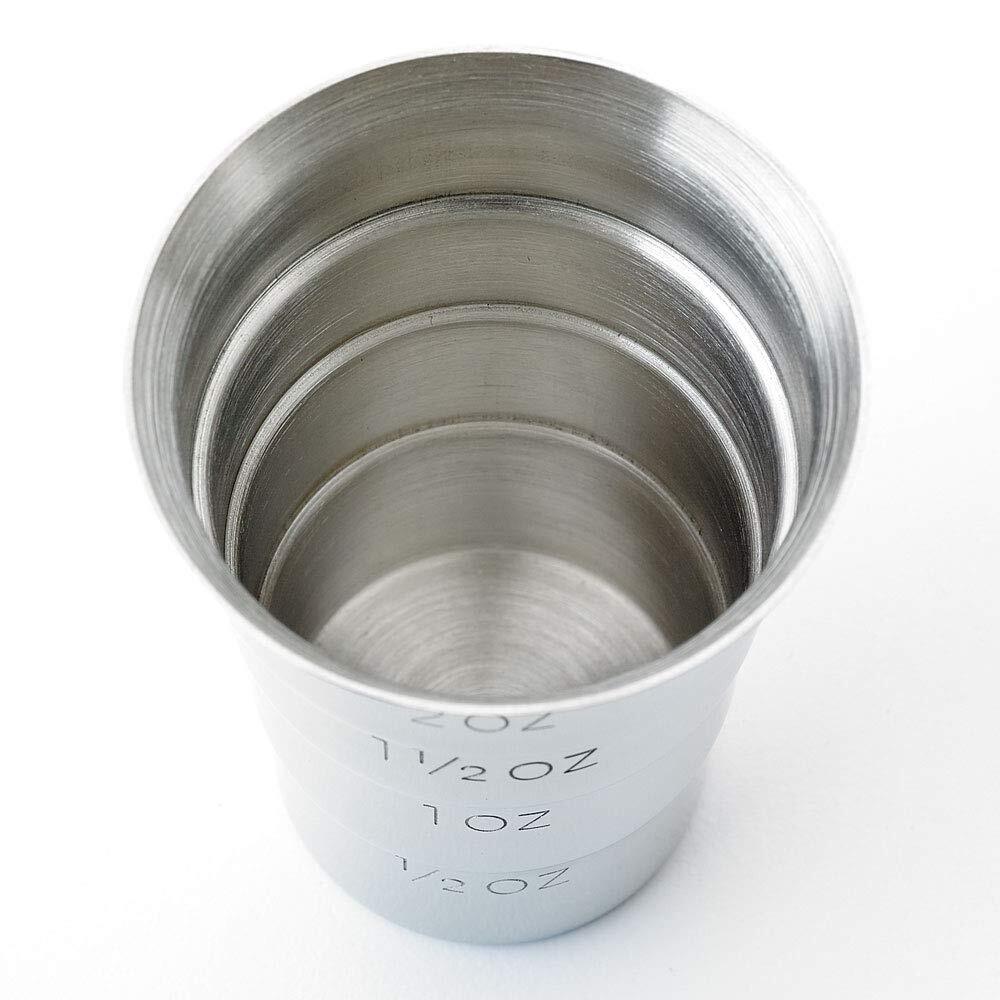 M37109 Drink Jigger 2 oz Stainless w/out Handle