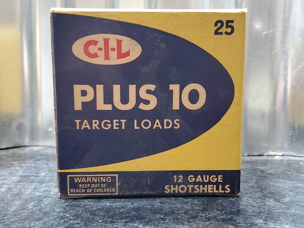 Wards C-I-L Plus 10 Target Loads 12 GA Shotgun Shells Empty Box