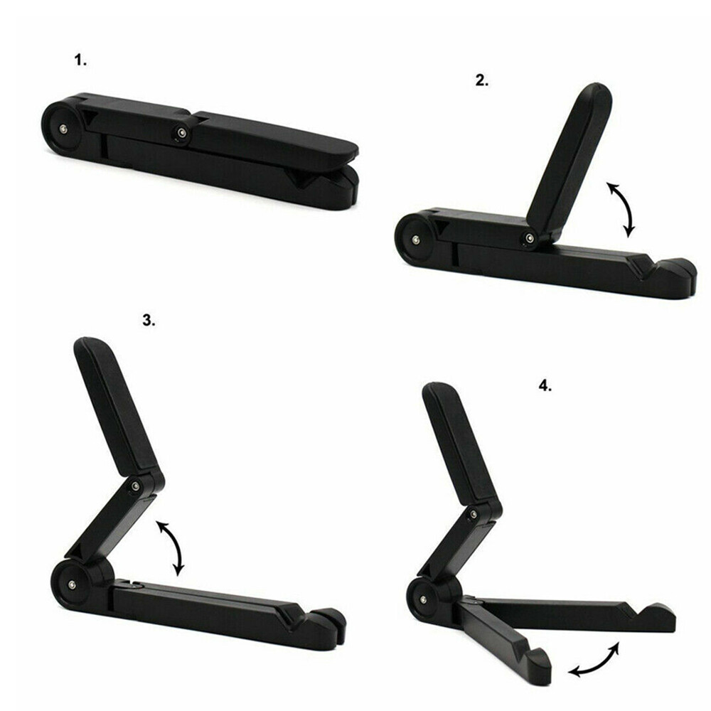 2Pcs Adjustable Portable Desktop Holder Mount Folding Tablet Stand Anti-Slip