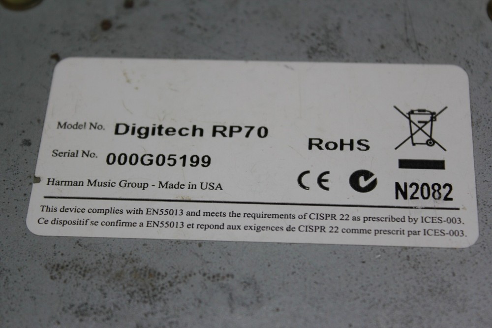 Digitech RP70 Modeling Guitar Processor (LEFT PEDAL NOT WORKING)