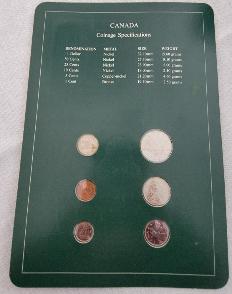 1984-1985 Franklin Mint Coin Set Canada