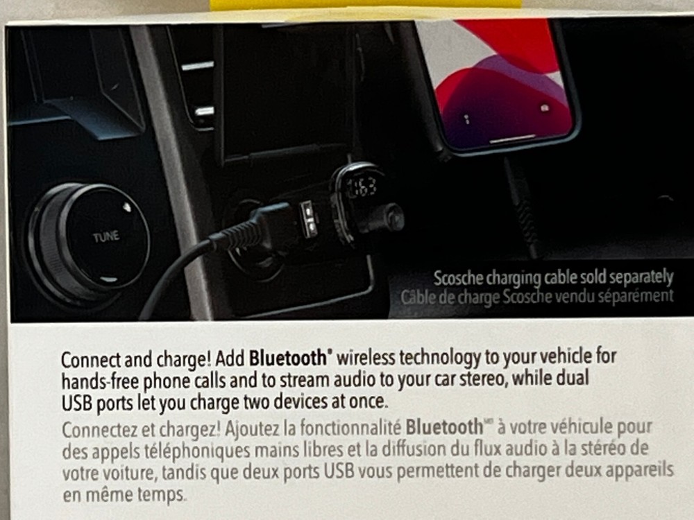 Scosche BTFreq Wireless Bluetooth Hands-Free Car Kit BTFM4