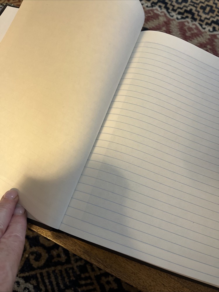2 Vintage Blueline Lined & Graph Physics Notebooks Hardcover Canada 200 pages ea