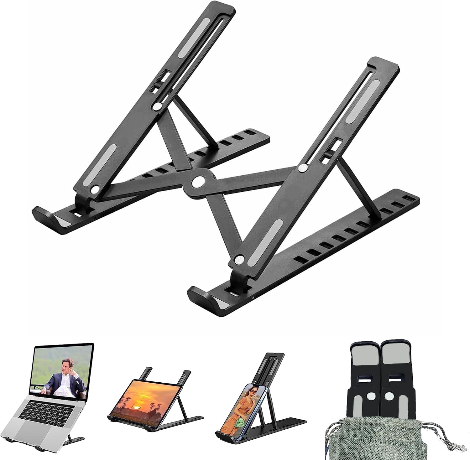 1~300 Portable Laptop Stand Adjustable Foldable Notebook Tablet Holder Desk Lot