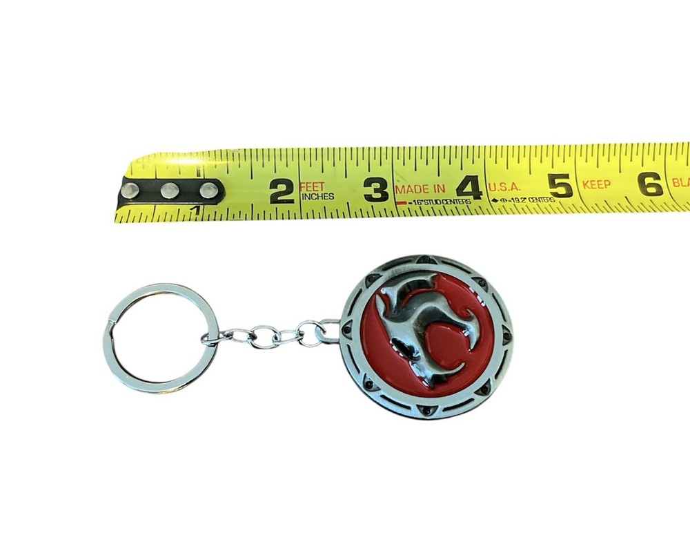Thundercats Medallion Silver Keychain Keyring Key Chain NEW