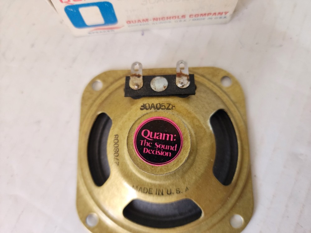 Quam- Nichols 30A05Z8, 3" General Purpose Speaker