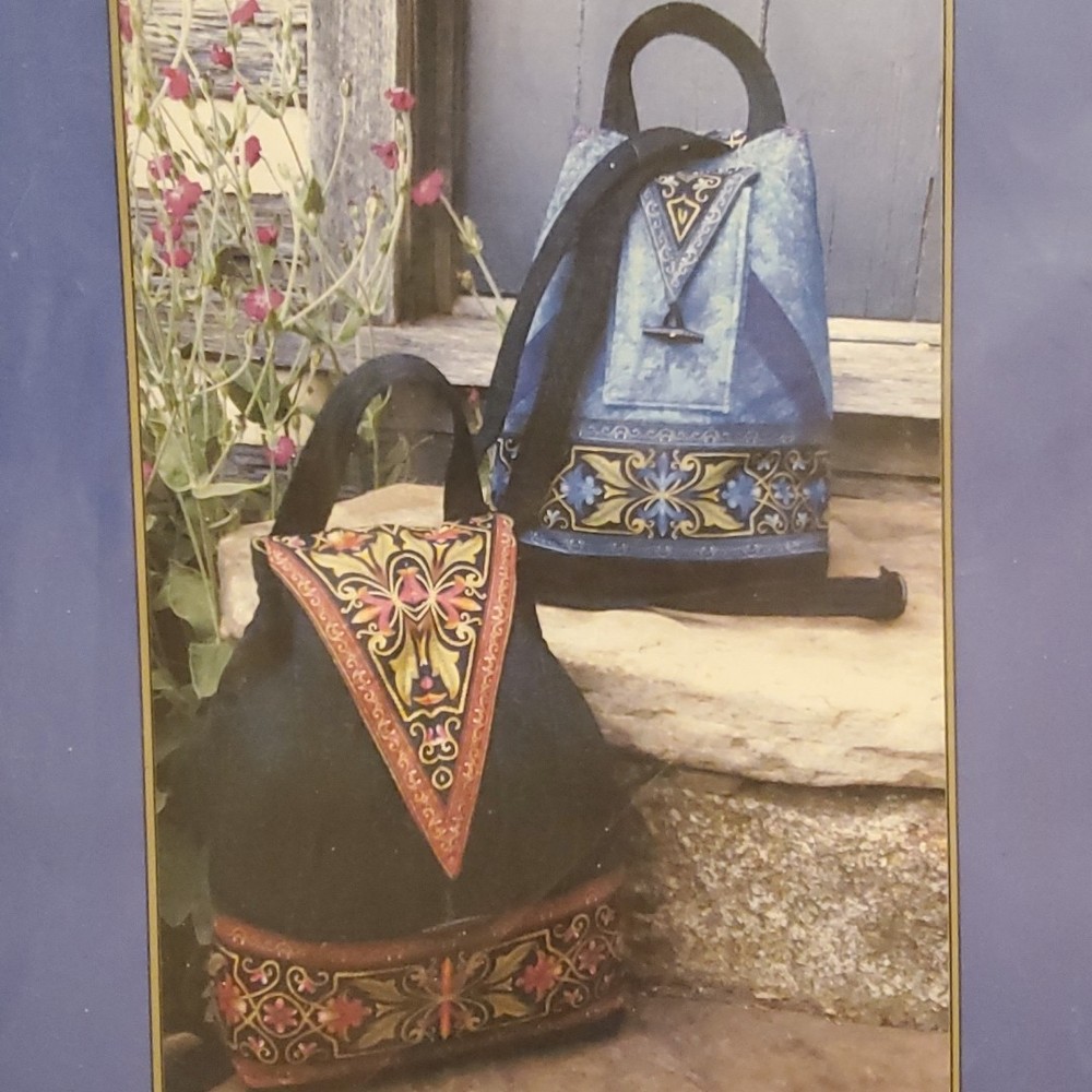 Jinny Beyer Studio Quilt Patterns Border Print Backpack PATTERN with templates