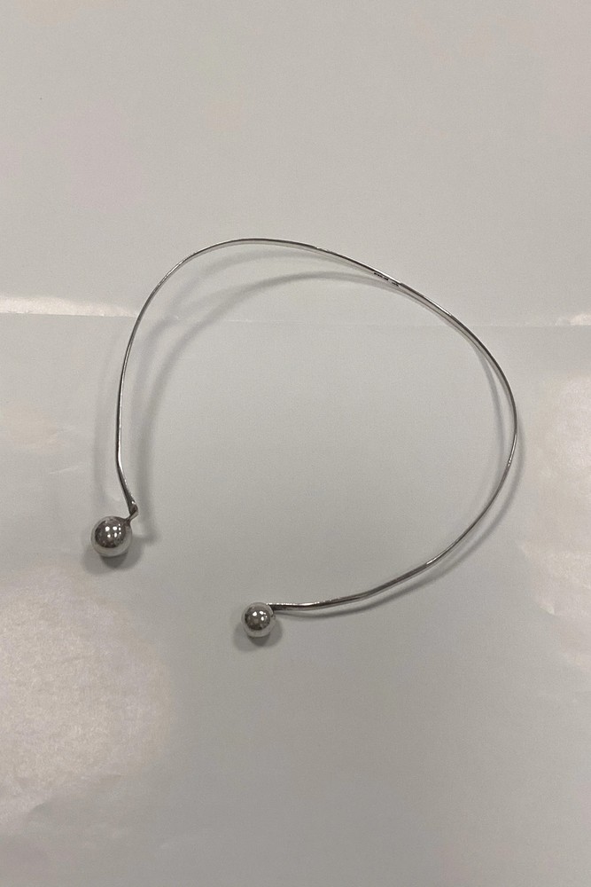 Modern Neck Ring in Sterling Silver