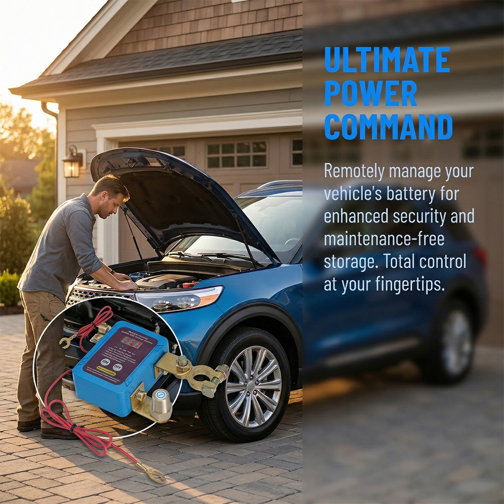 12V 240A Kill Switch For Car Remote Battery Disconnect Switch with Led Display
