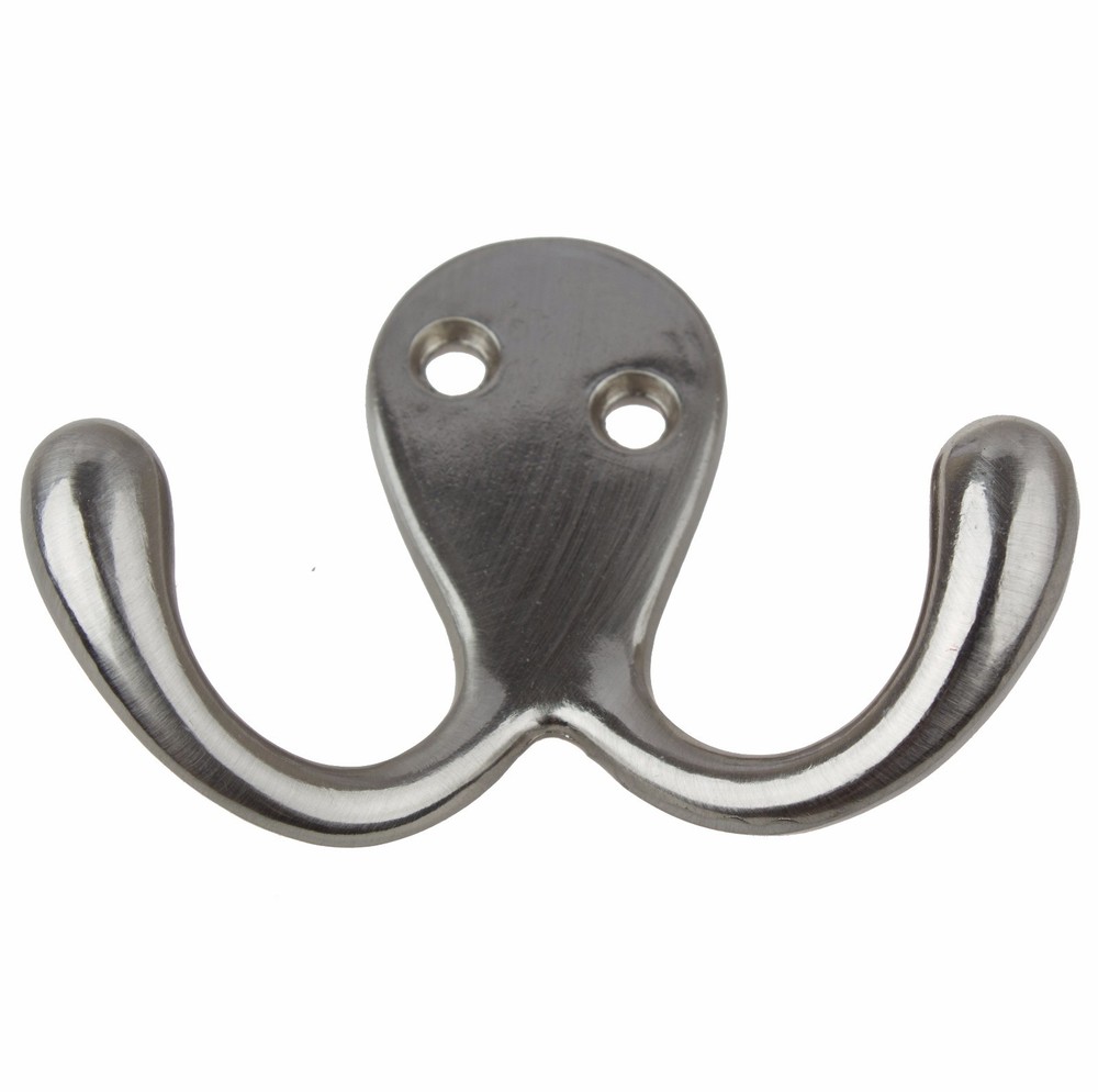 GlideRite Octopus Double Coat Wall Hook Satin Nickel - 7511-SN-1