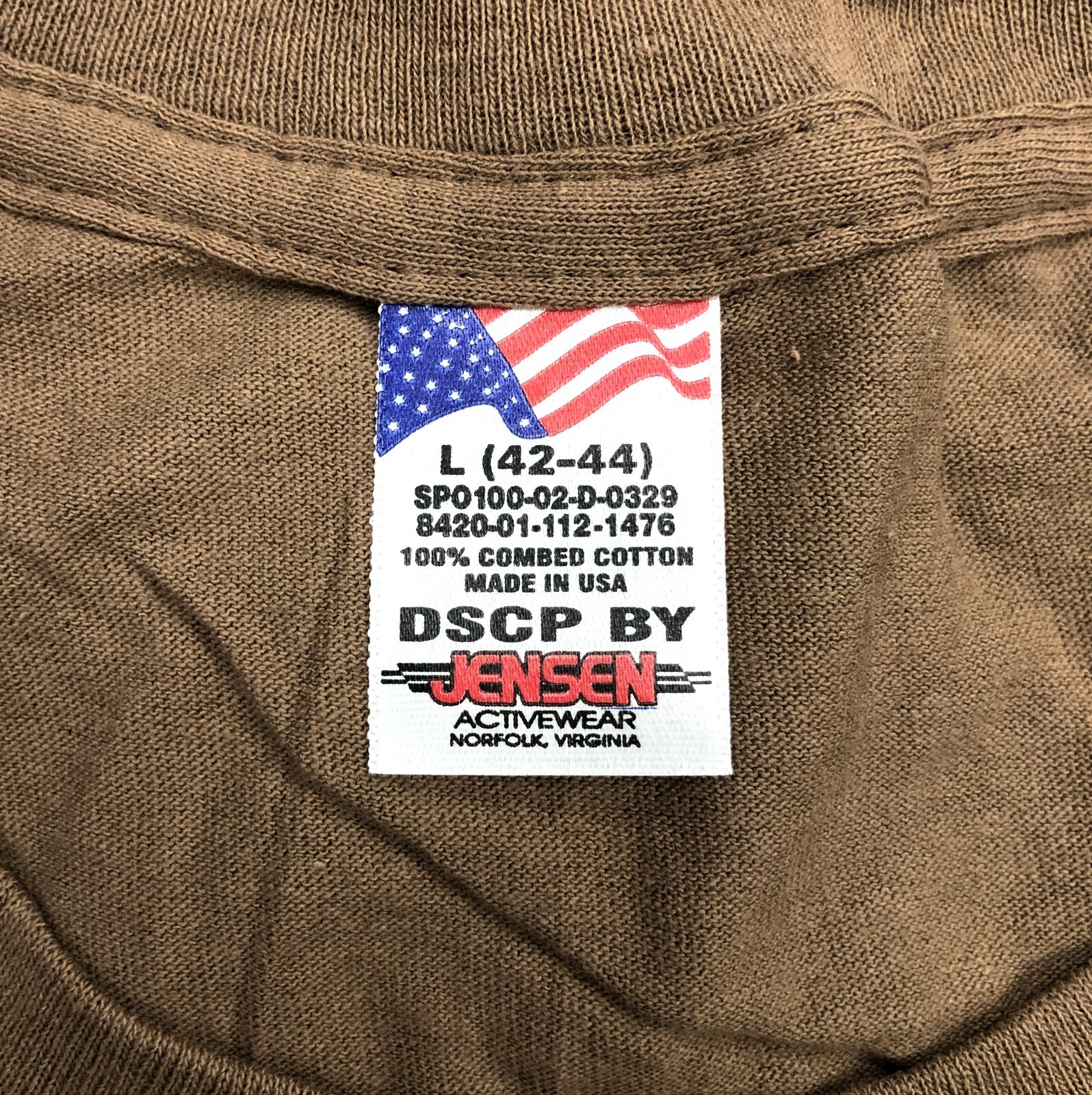 3 USGI Vintage Brown Shirts Sz L 8420-01-112-1476 Undershirt OIF / OEF DCU