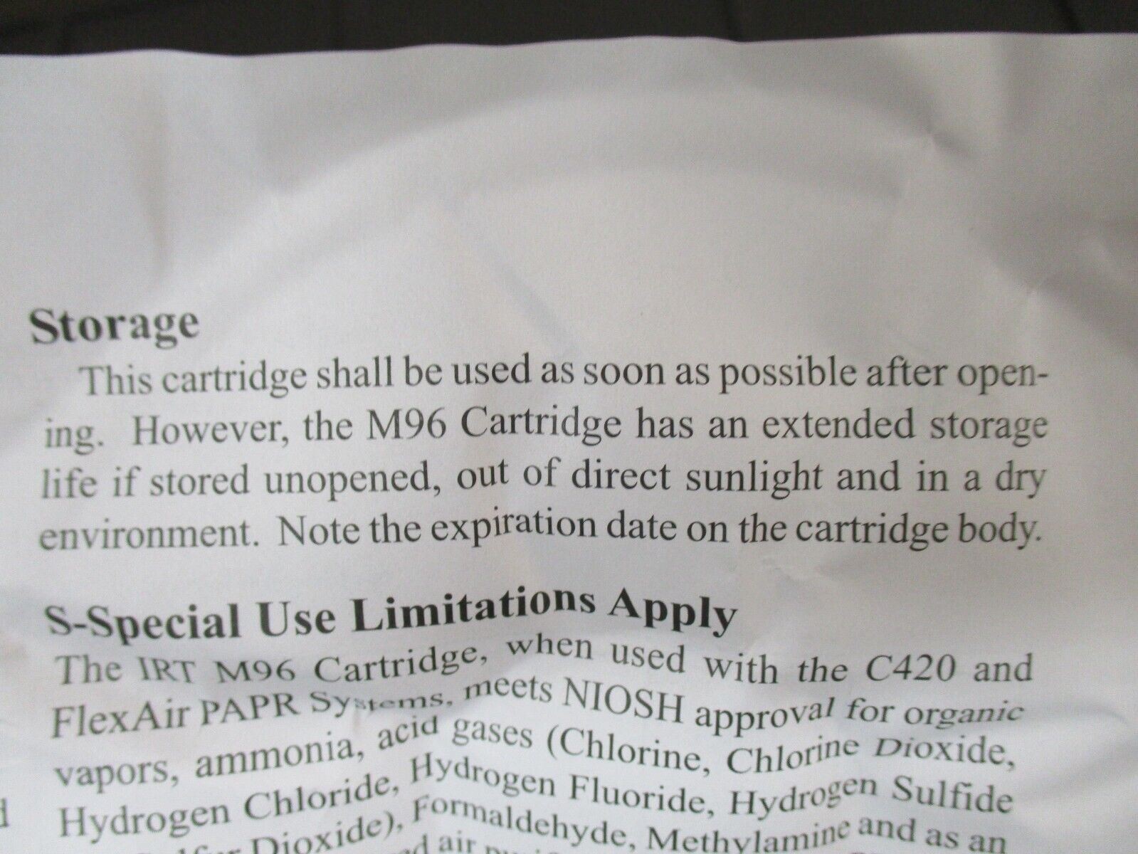 SEALED 40mm NATO GAS MASK FILTER CBRN M96 CANNISTER THREADED SCREW-ON CARTRIDGE