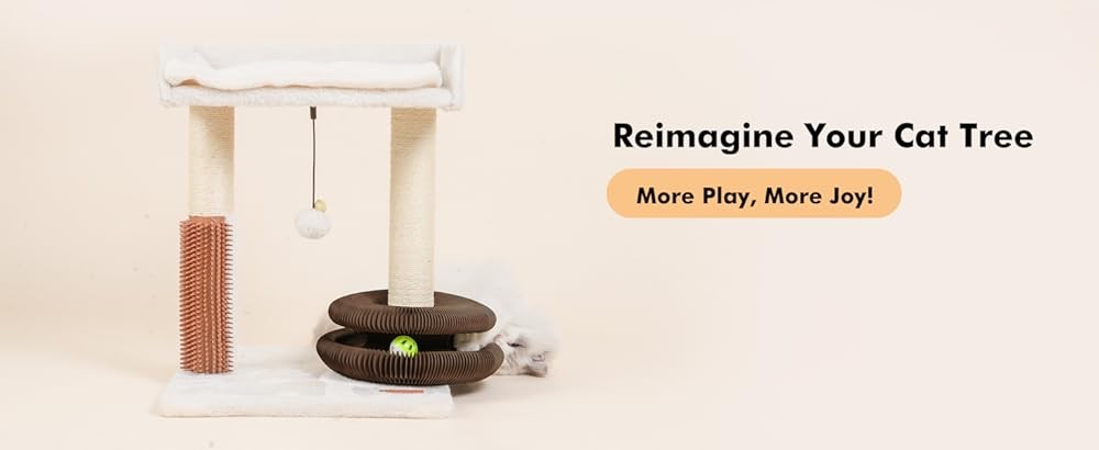 Magic Organ Cat Scratcher Toy Bell Balls - Interactive Transformable Cat