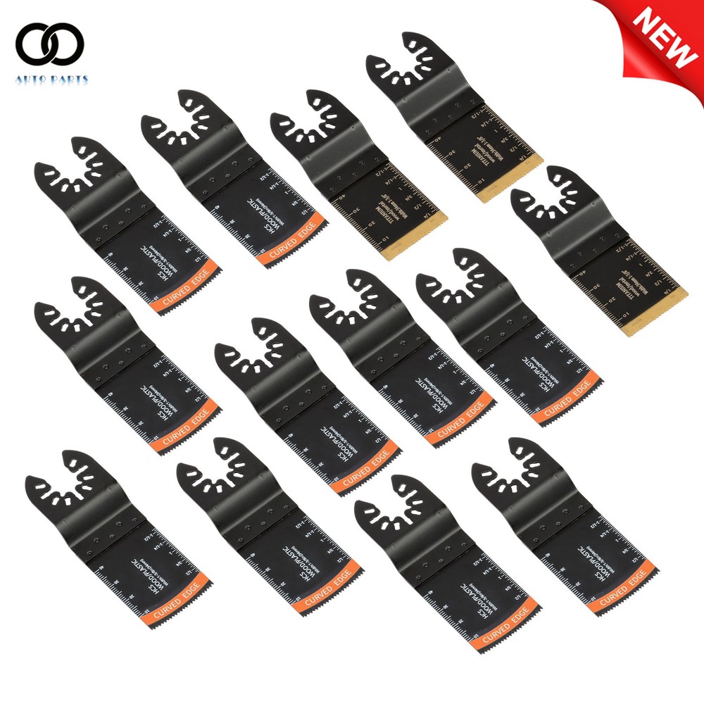 35PCS 7 Types Multitool Blades Titanium Oscillating Tool Quick Saw Blades