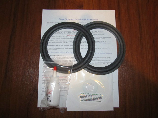 BOSE 301 (all series) 8" Foam Surround Speaker Woofer Repair Kit