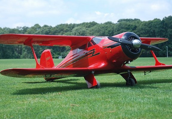 1/5 Scale Beechcraft D-17S Staggerwing  86  in Span RC AIrplane Printed Plans