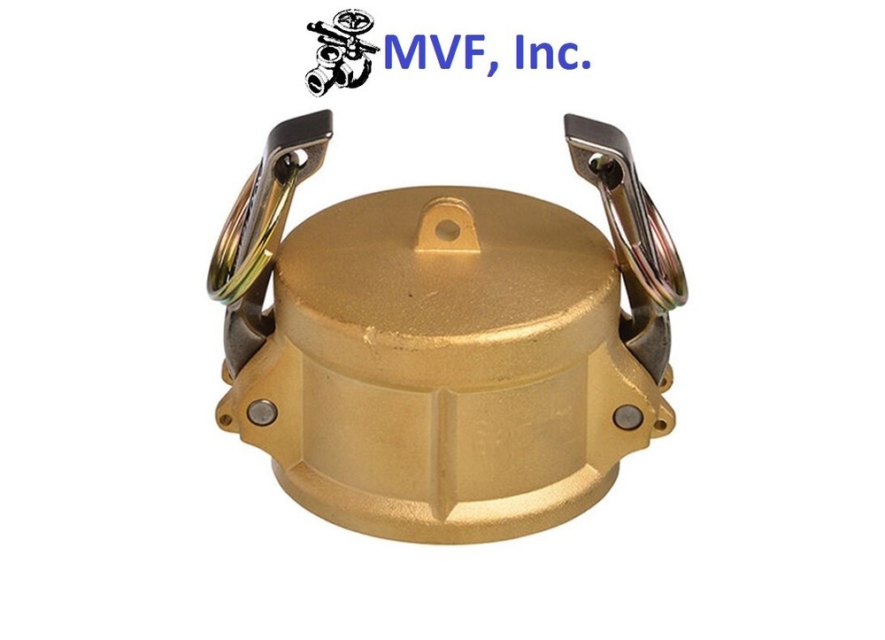 3" Type DC; Dust Cap Coupler Brass Hose Fitting Camlock DC300IBR